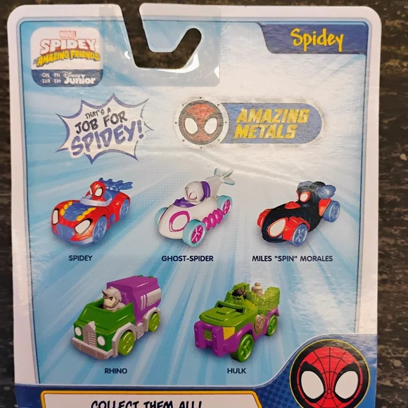 Marvel Spider-Man Toy Bundle Squishmallow Plush + Wall Walker + Spidey Car NWT - Picture 5 of 8